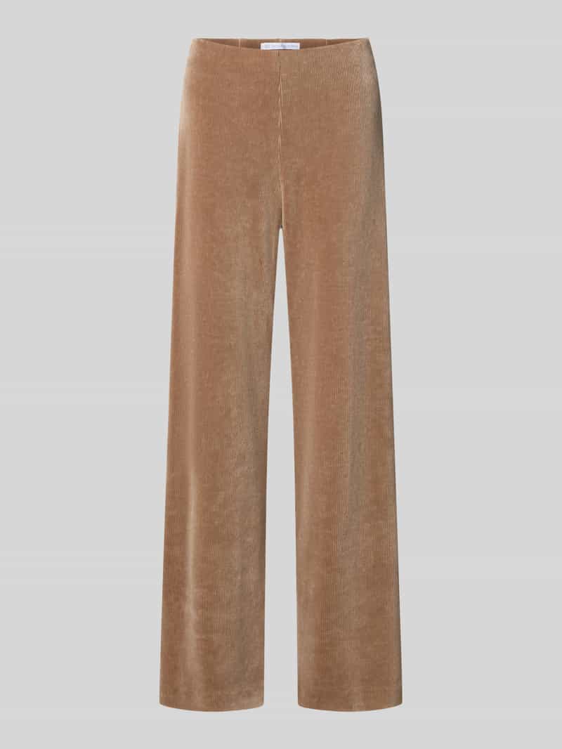 Regular fit corduroy broek van katoenmix model 'ELAINE'