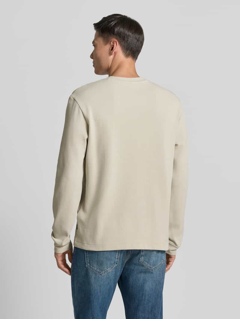Boss regular fit shirt met lange mouwen van katoenmix model 'WE-TEMPEST' creme, foto 4