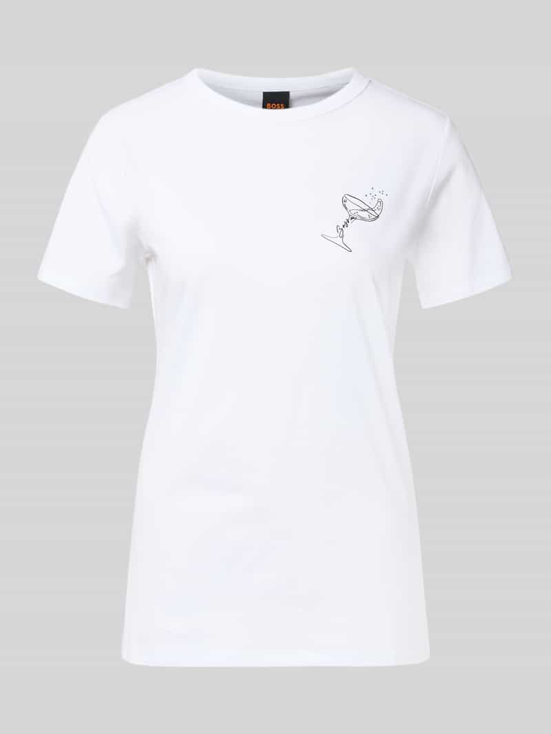 Boss Orange Regular fit T-shirt van puur katoen model 'ELOGO'