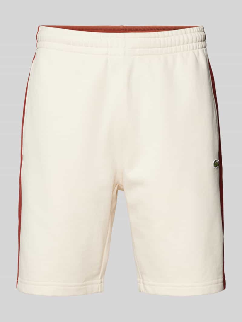 Lacoste Sweatshorts met labeldetail