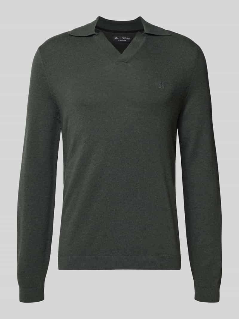 Marc O'Polo Regular fit gebreide pullover van een mix van katoen en scheerwol