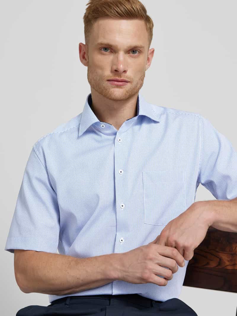 Eterna Modern fit zakelijk overhemd met kentkraag
