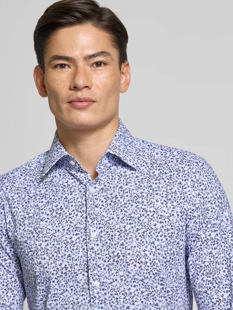 Boss Slim fit overhemd van katoenmix