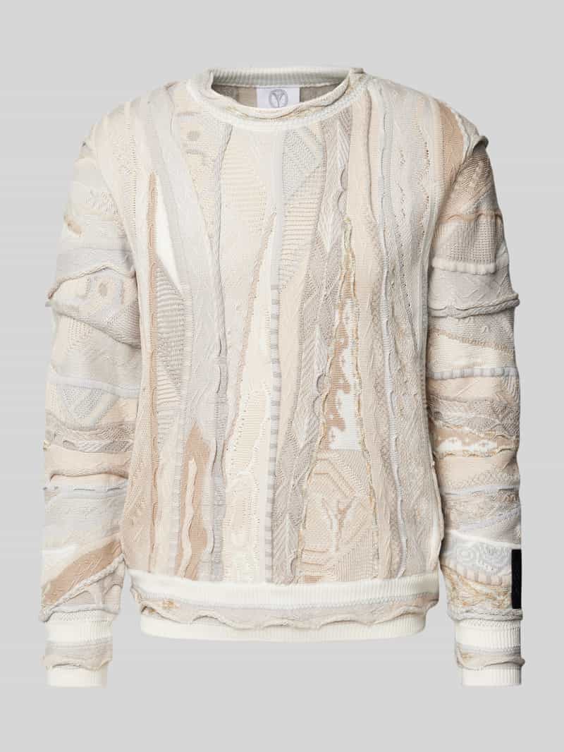 carlo colucci Gebreide pullover met ronde hals