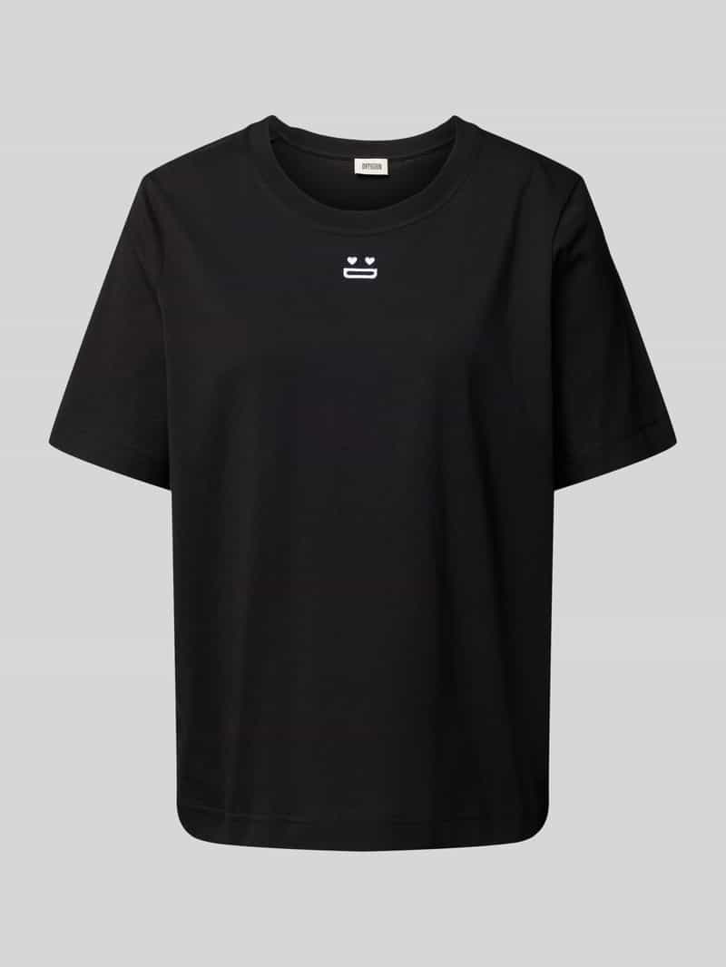 drykorn T-shirt met motiefstitching model 'KIRANI'