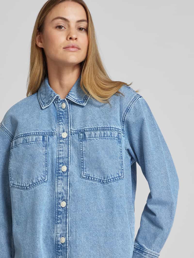 Tom Tailor Denim Relaxed fit jeansjack van puur katoen