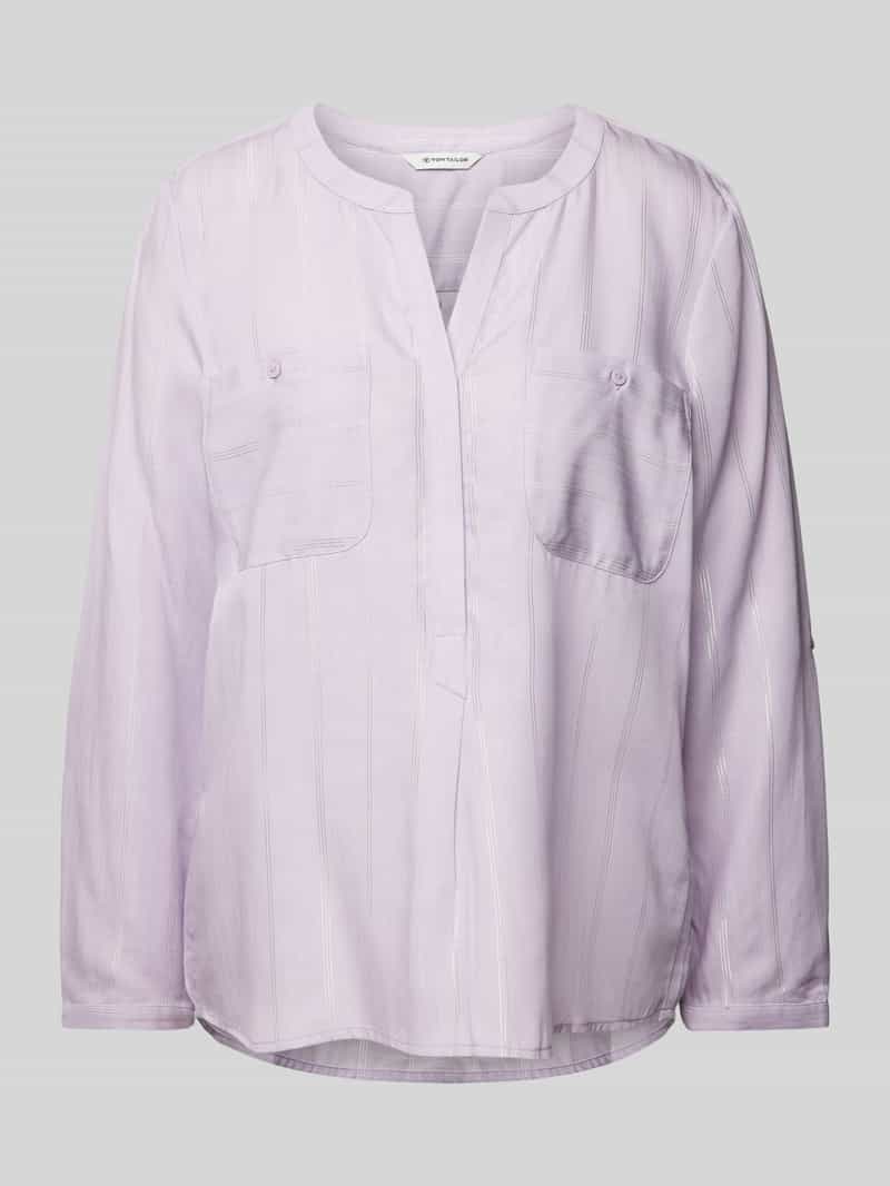 Tom Tailor Regular fit blouse van lyocellmix met opgestikte borstzakken