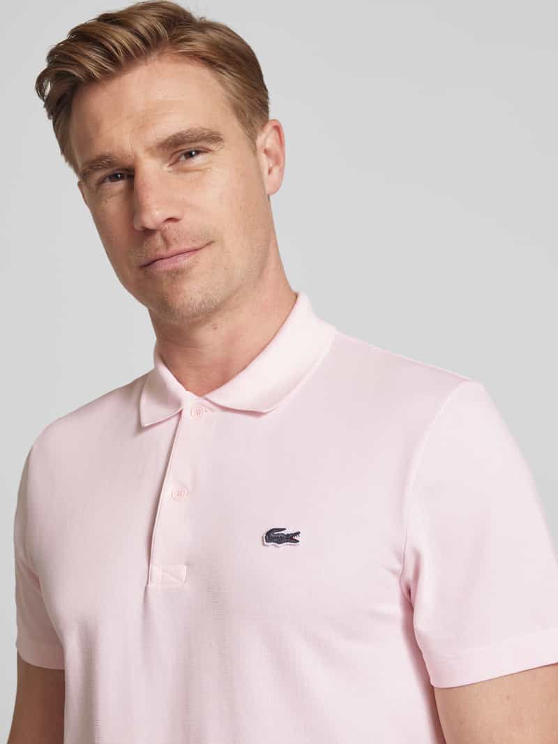 Lacoste Regular fit poloshirt met labelbadge