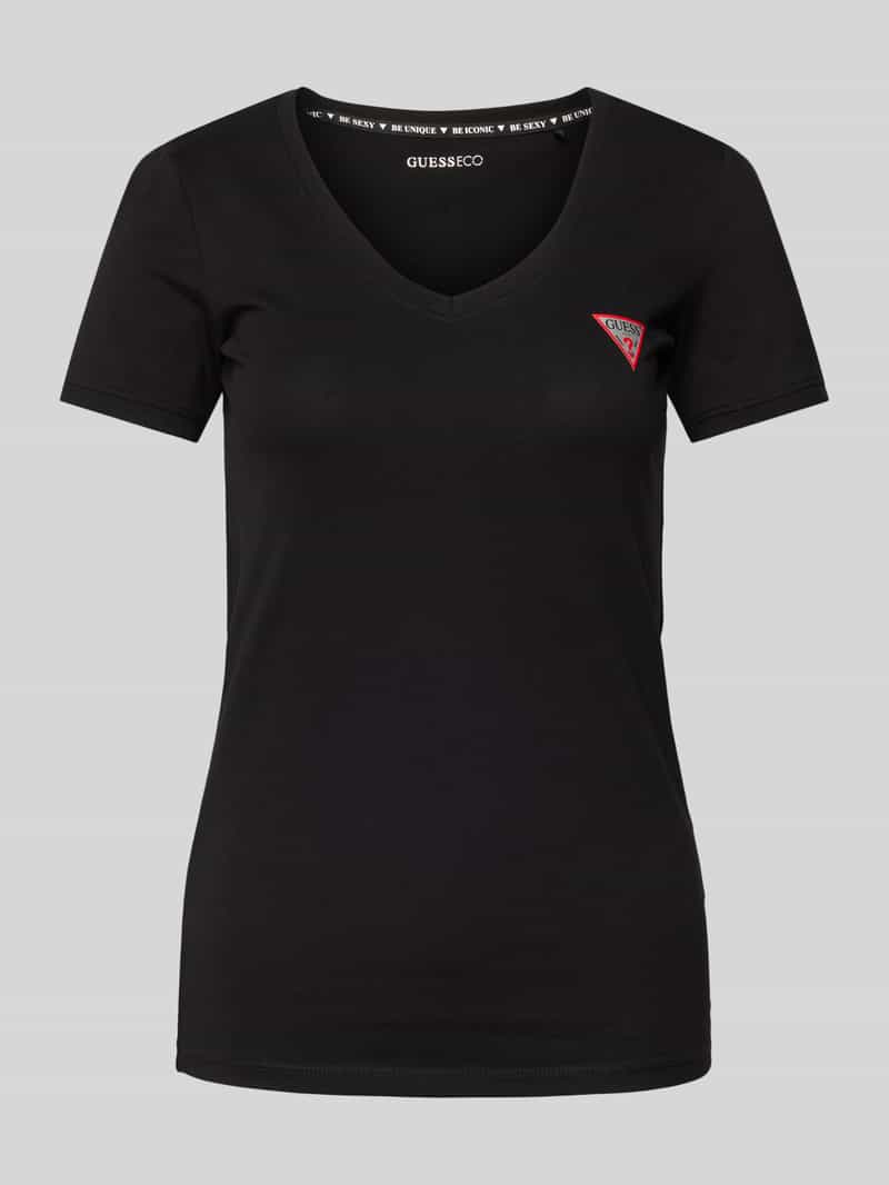 T-shirt met V-hals
