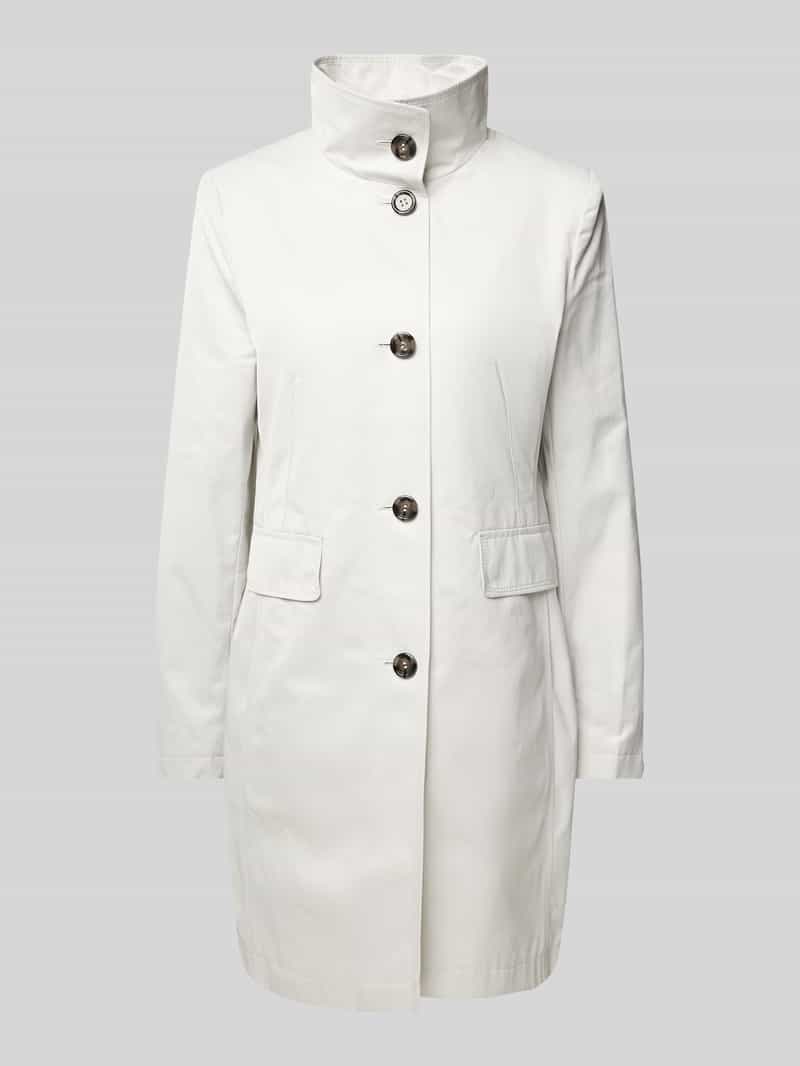 Trenchcoat met opstaande kraag