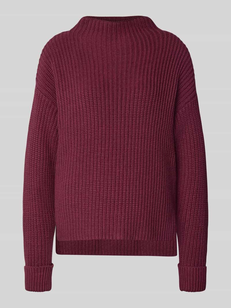 Selected Femme Regular fit gebreide pullover van katoenmix model 'SELMA'