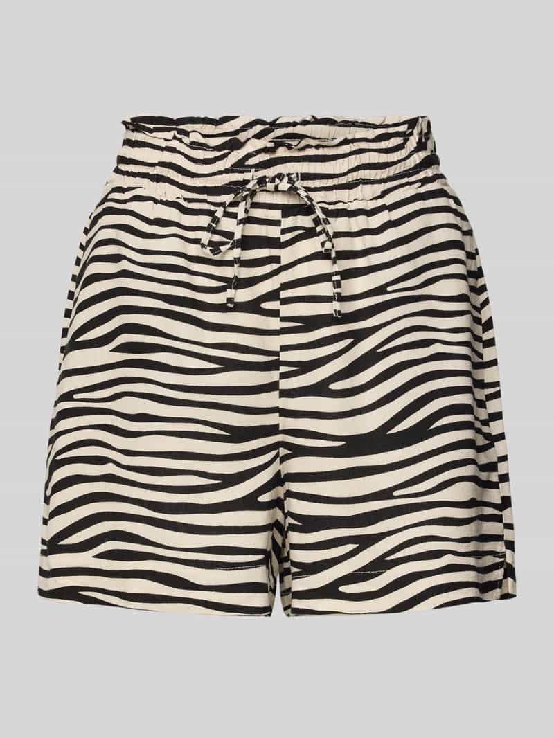 Vero Moda Loose fit korte broek van een mix van viscose en linnen model 'MYMILO'
