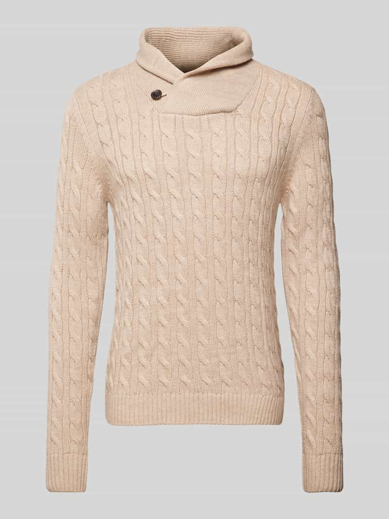 Jack & Jones Premium Gebreide pullover met opstaande kraag, model 'CRASH'