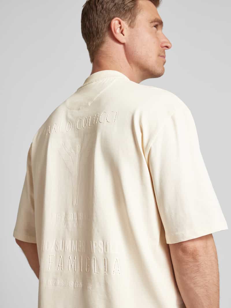 carlo colucci Oversized T-shirt met labelprint