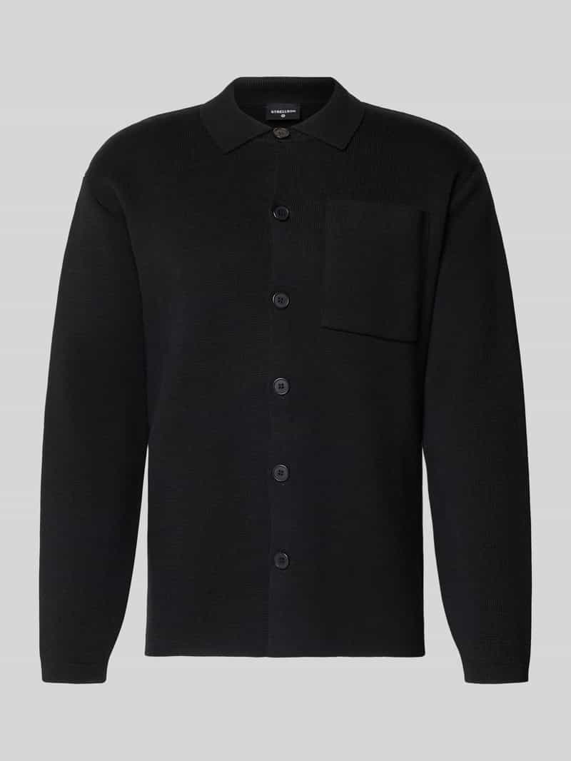 Strellson Regular fit poloshirt van een mix van katoen en wol model 'AIDEN'