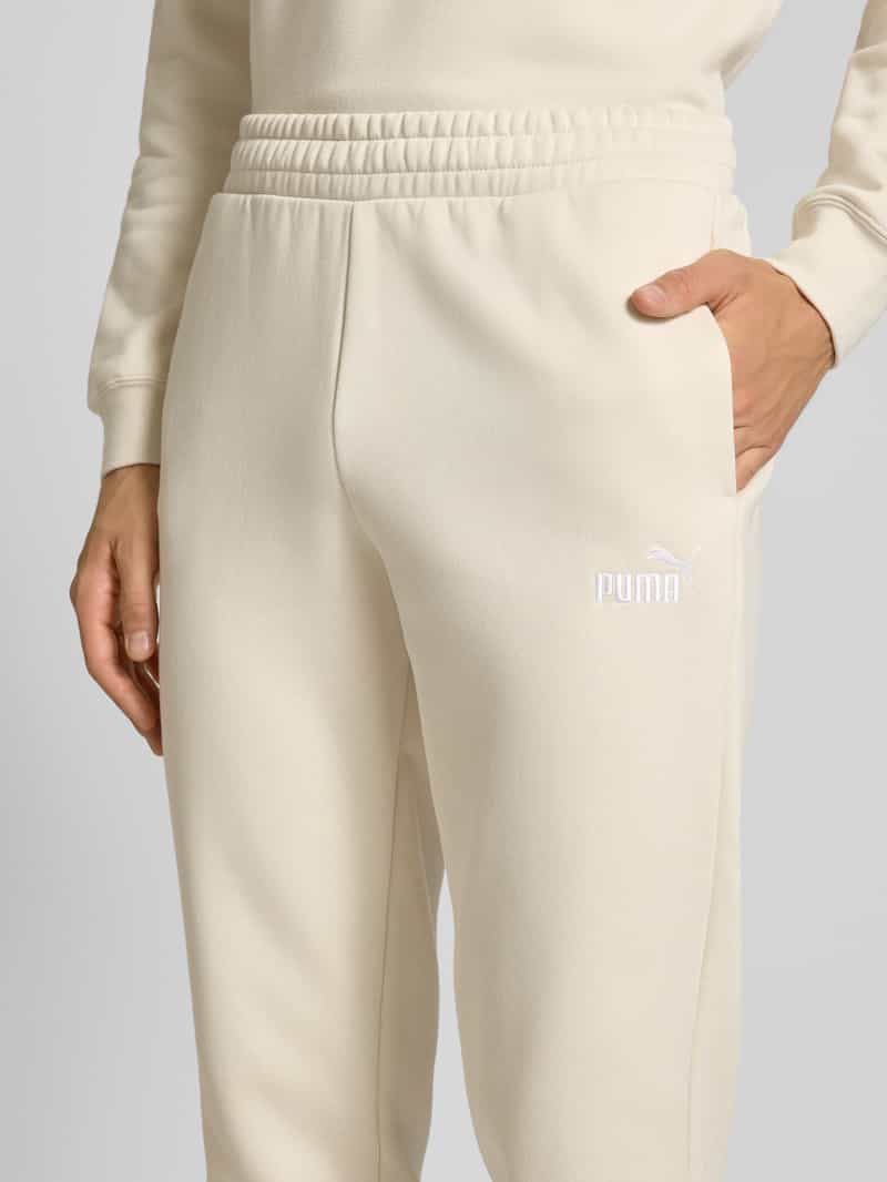 PUMA PERFORMANCE Sweatpants met labelstitching en elastische band