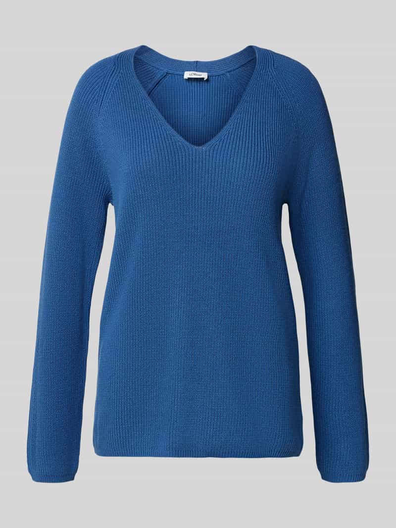 s.Oliver RED LABEL Regular fit gebreide pullover van katoenmix