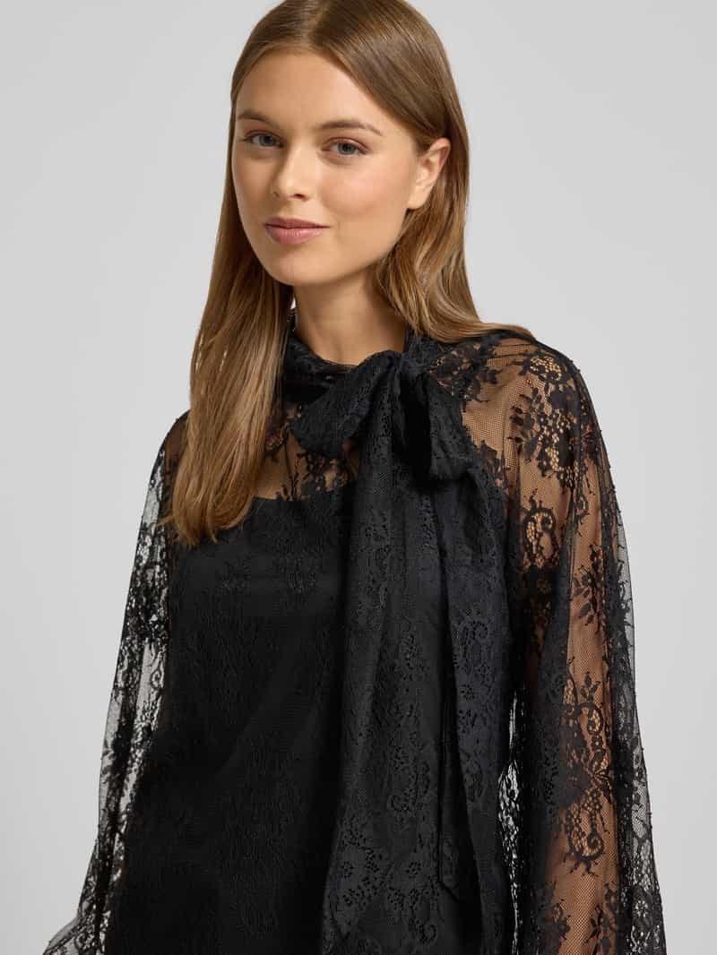 Christian Berg Woman Selection Blouseshirt met strikdetail