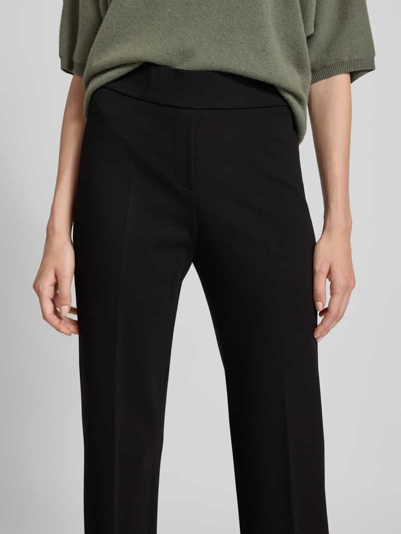 SEDUCTIVE Stoffen broek van viscosemix met persplooien model 'NANOU'