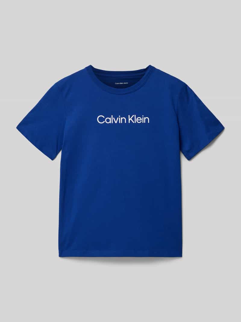 Calvin Klein Jeans T-shirt met logo en ronde hals