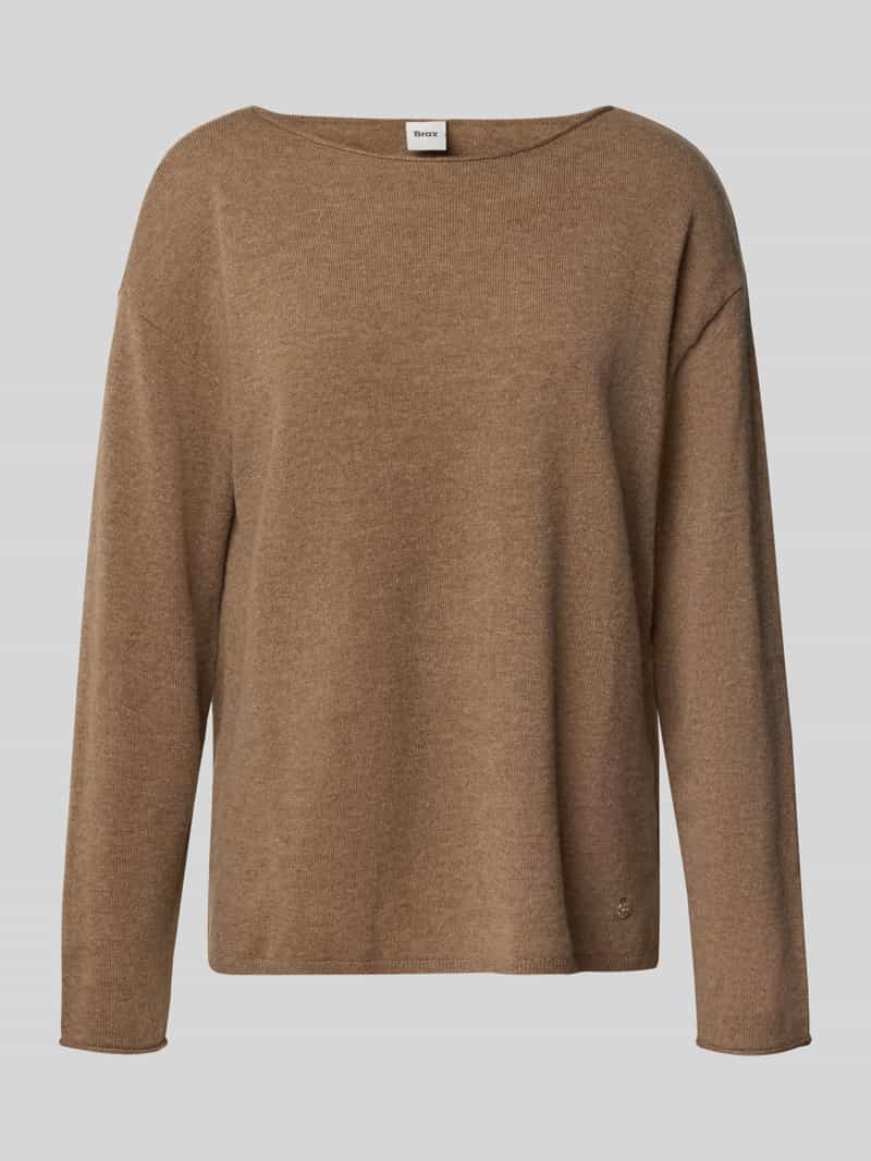 BRAX Wollen pullover met boothals model 'STYLE.LIZ'
