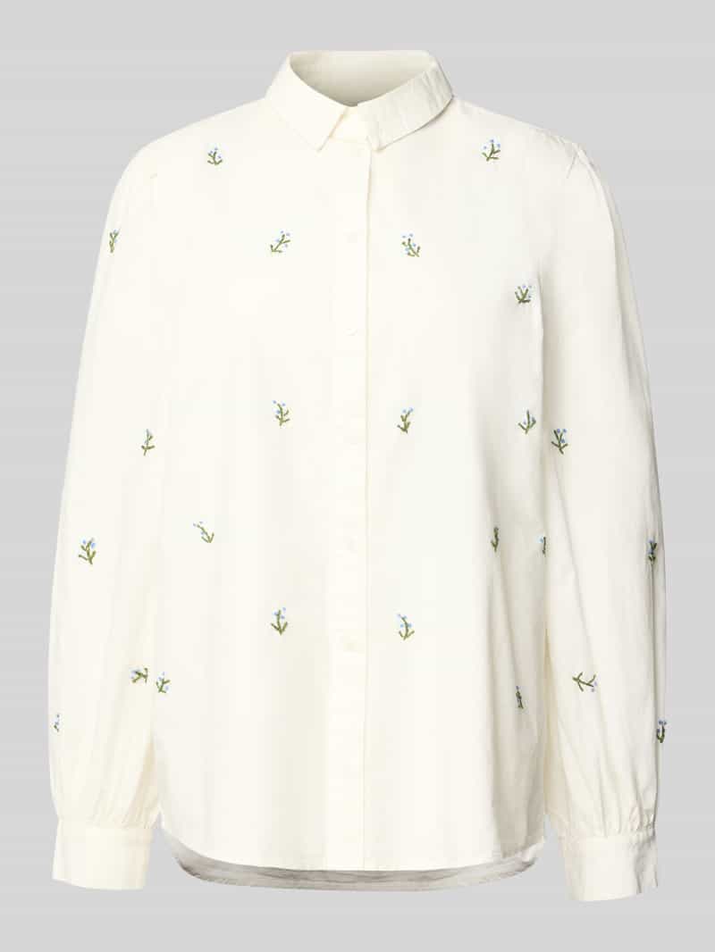 Ichi Regular fit blouse met stitchings model 'SANAZ'