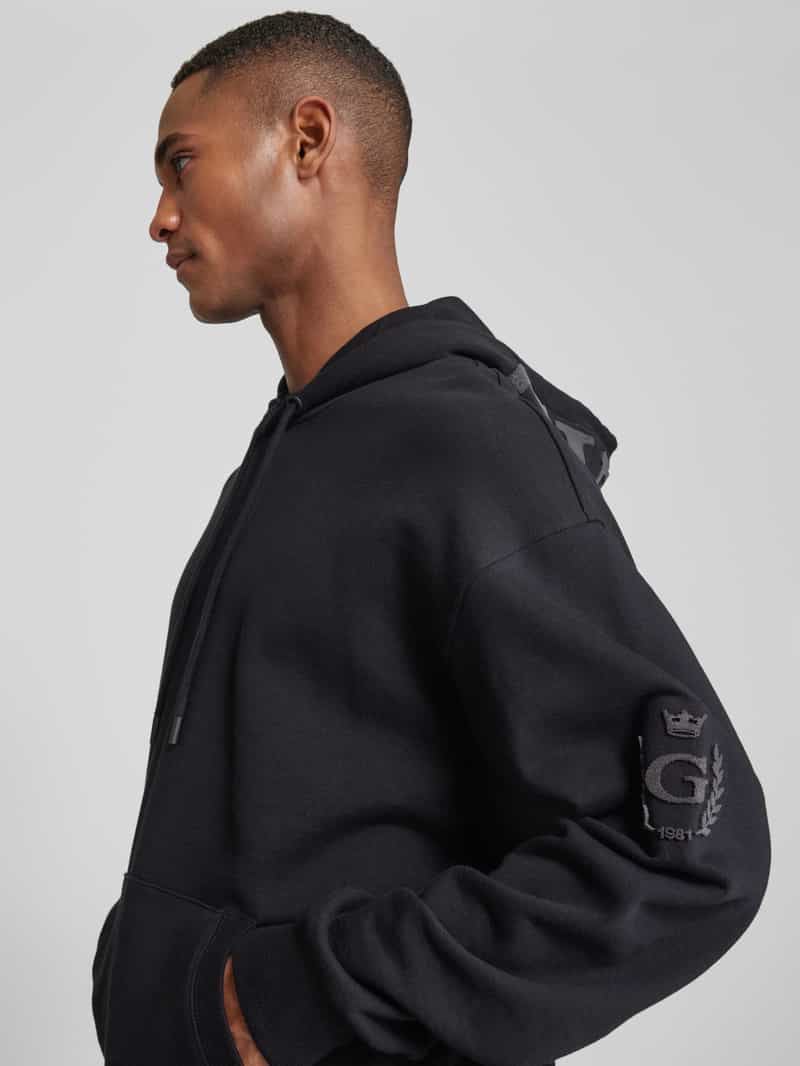 Guess Hoodie met kangoeroezak model 'CHENILLE'