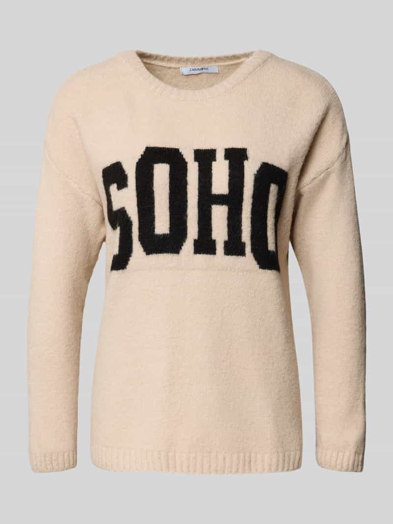 ZABAIONE Gebreide pullover met ronde hals model 'Cl44ara'