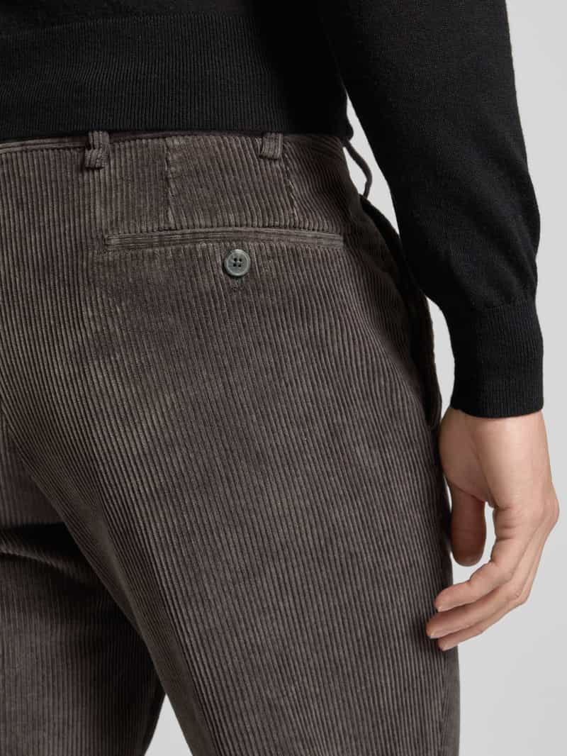 hiltl Regular fit corduroy broek met riemlussen model 'PARMA'