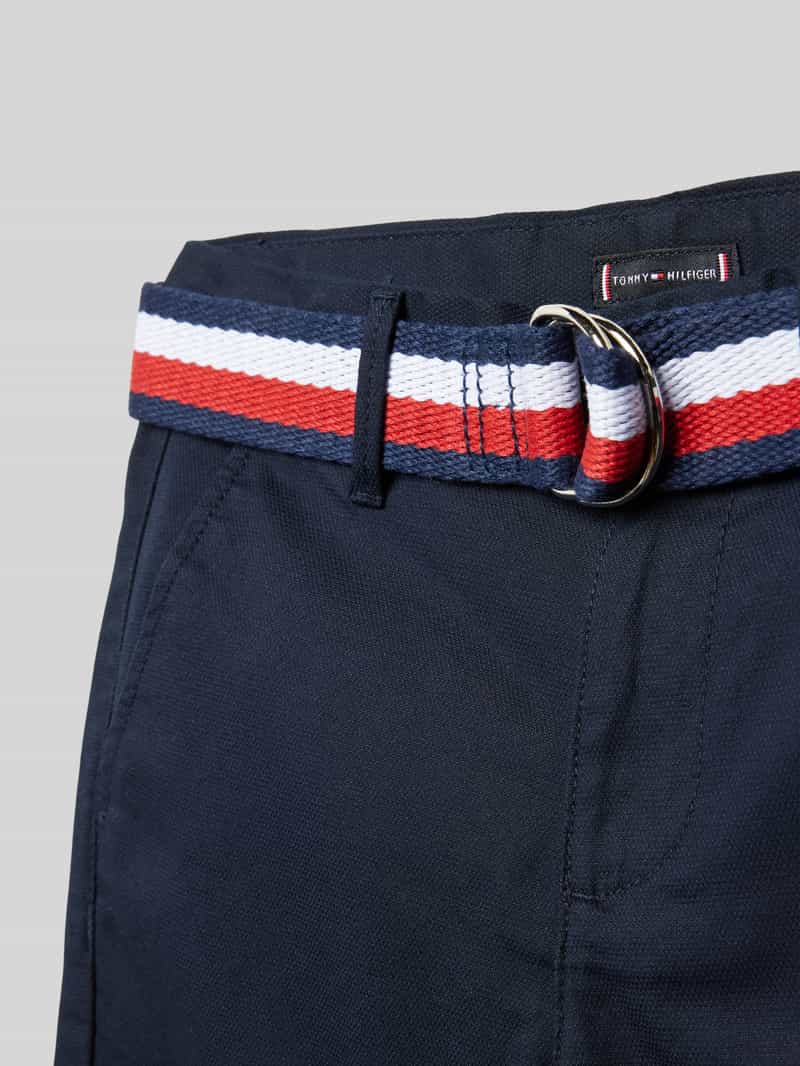 Tommy Hilfiger Teens Bermuda met stoffen ceintuur