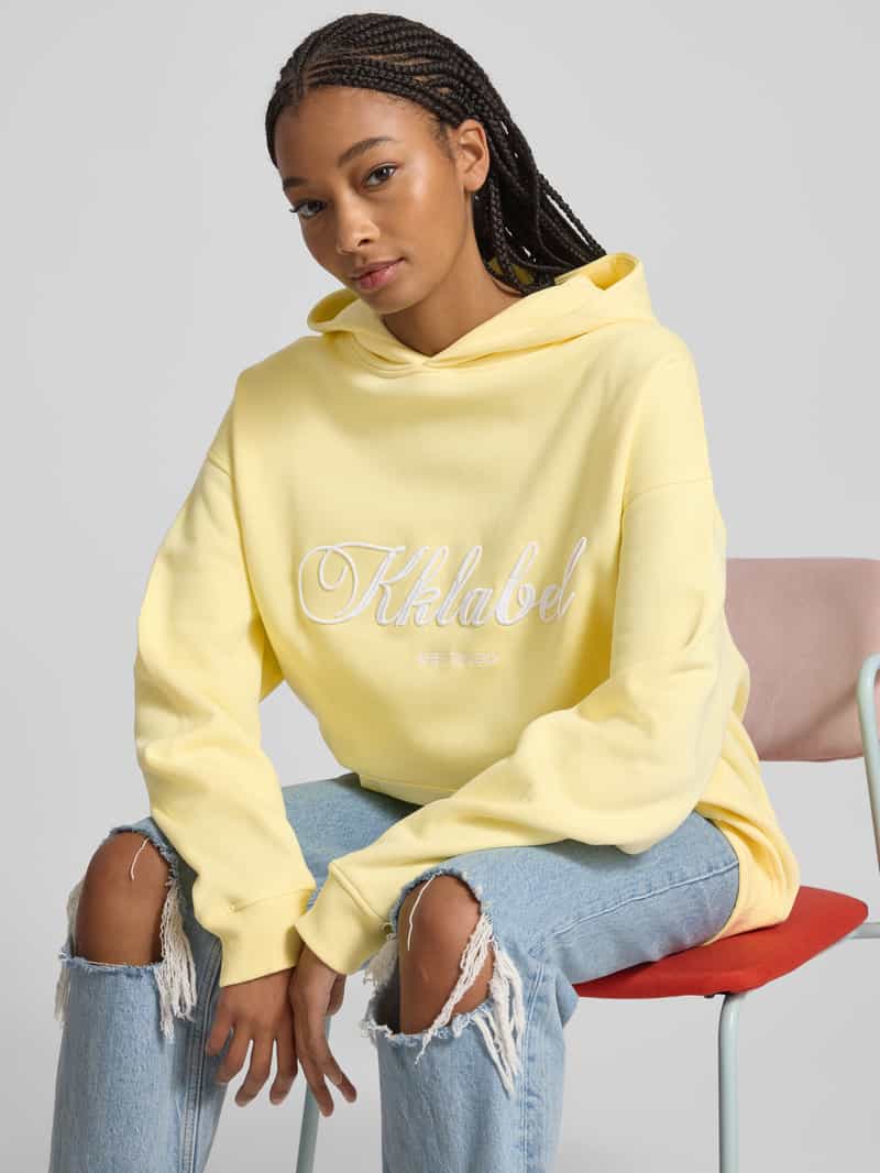 Karo Kauer Oversized hoodie met labelstitching
