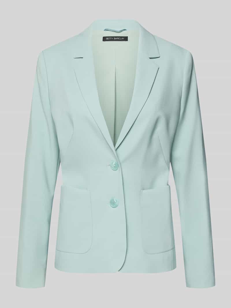 slim fit blazer met reverskraag