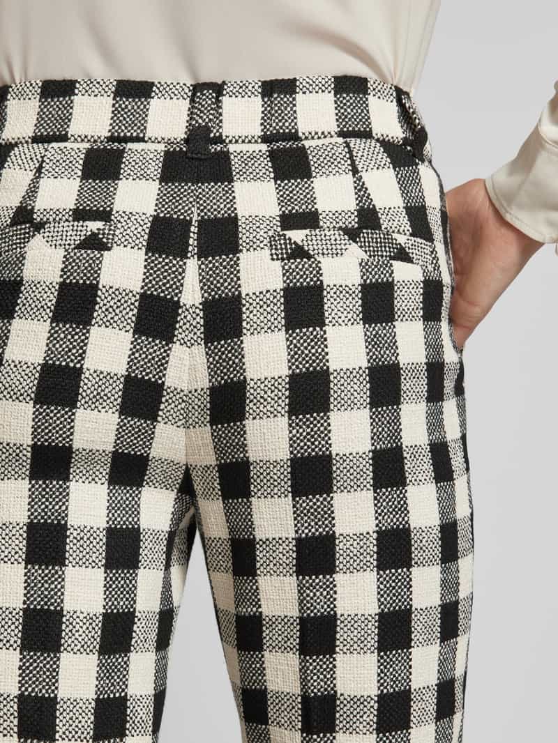 Marc Cain Regular fit stoffen broek in verkorte pasvorm