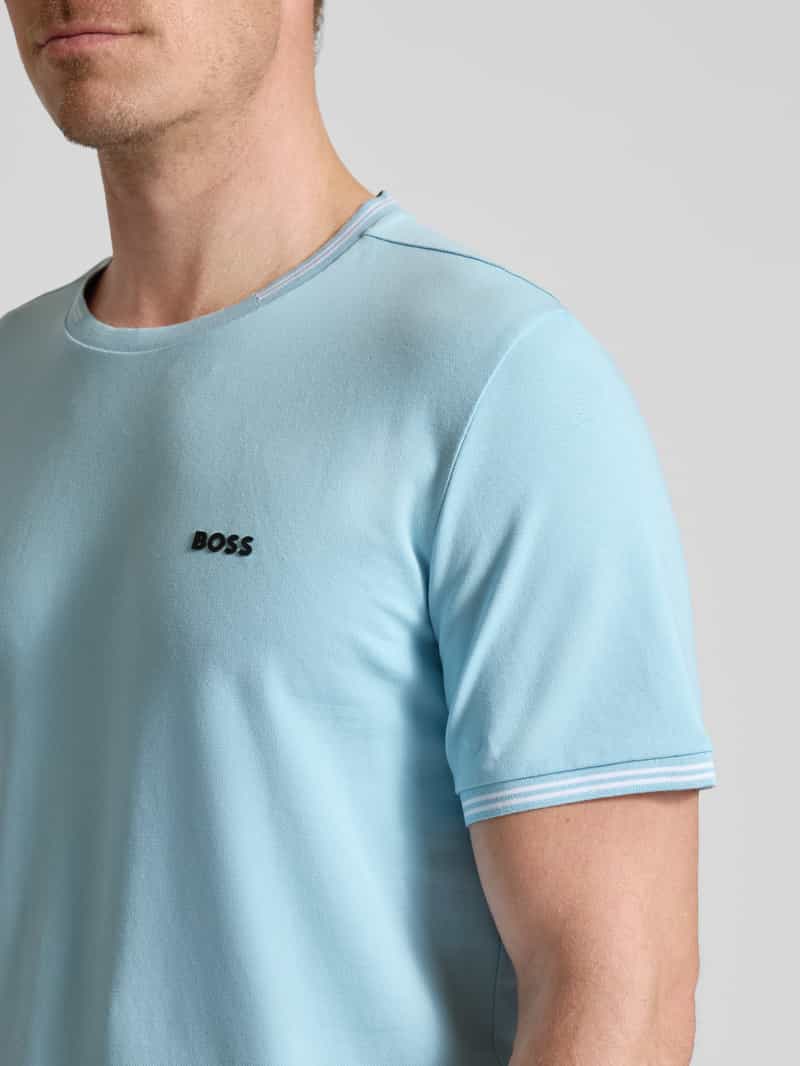BOSS Green Regular fit T-shirt van katoenmix model 'TAUL'
