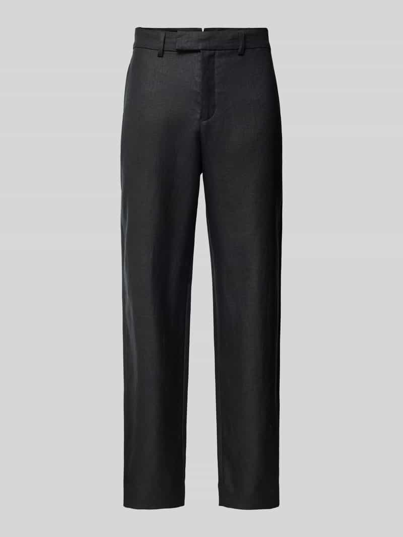 Selected Homme Slim fit pantalon met knoop- en ritssluiting model 'KONTOS'