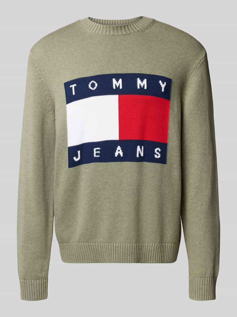 Tommy Jeans Regular fit gebreide pullover van zuiver katoen