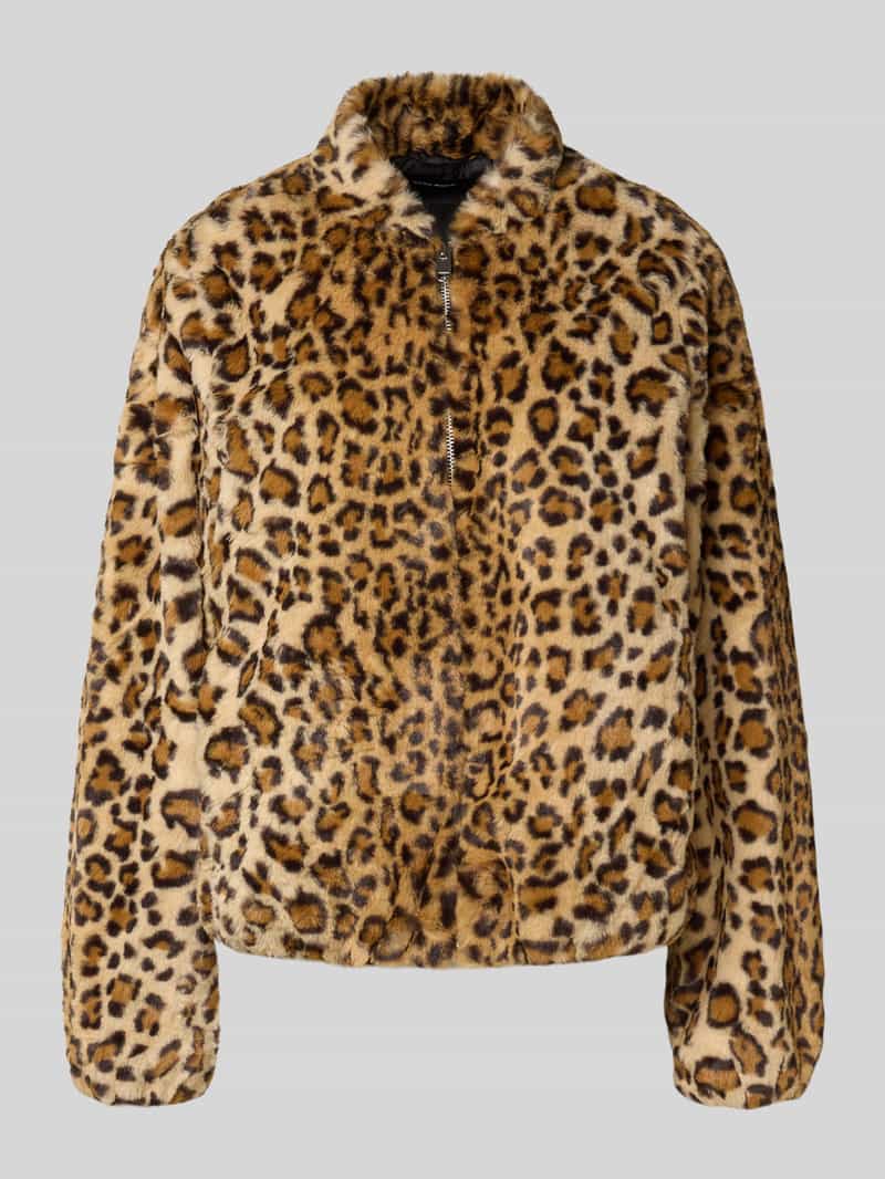 Vero Moda Regular fit jack van imitatiebont met all-over motief model 'SONJALIGA'