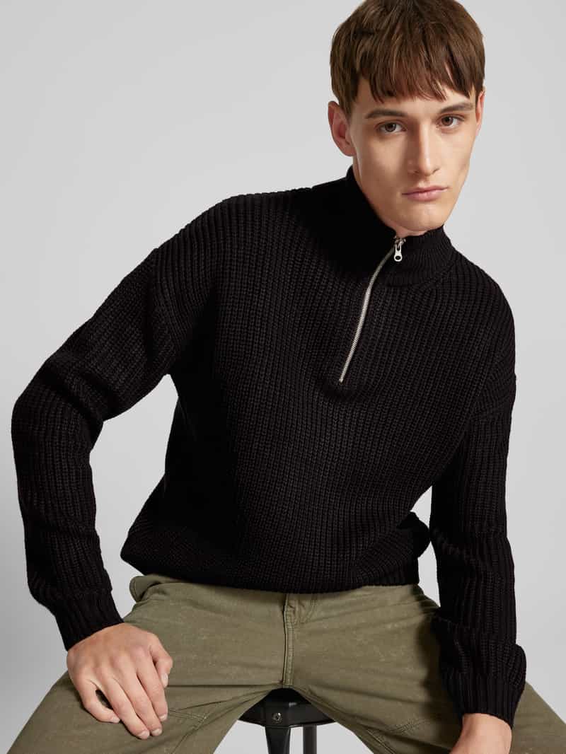 REVIEW Gebreide pullover met ribboorden