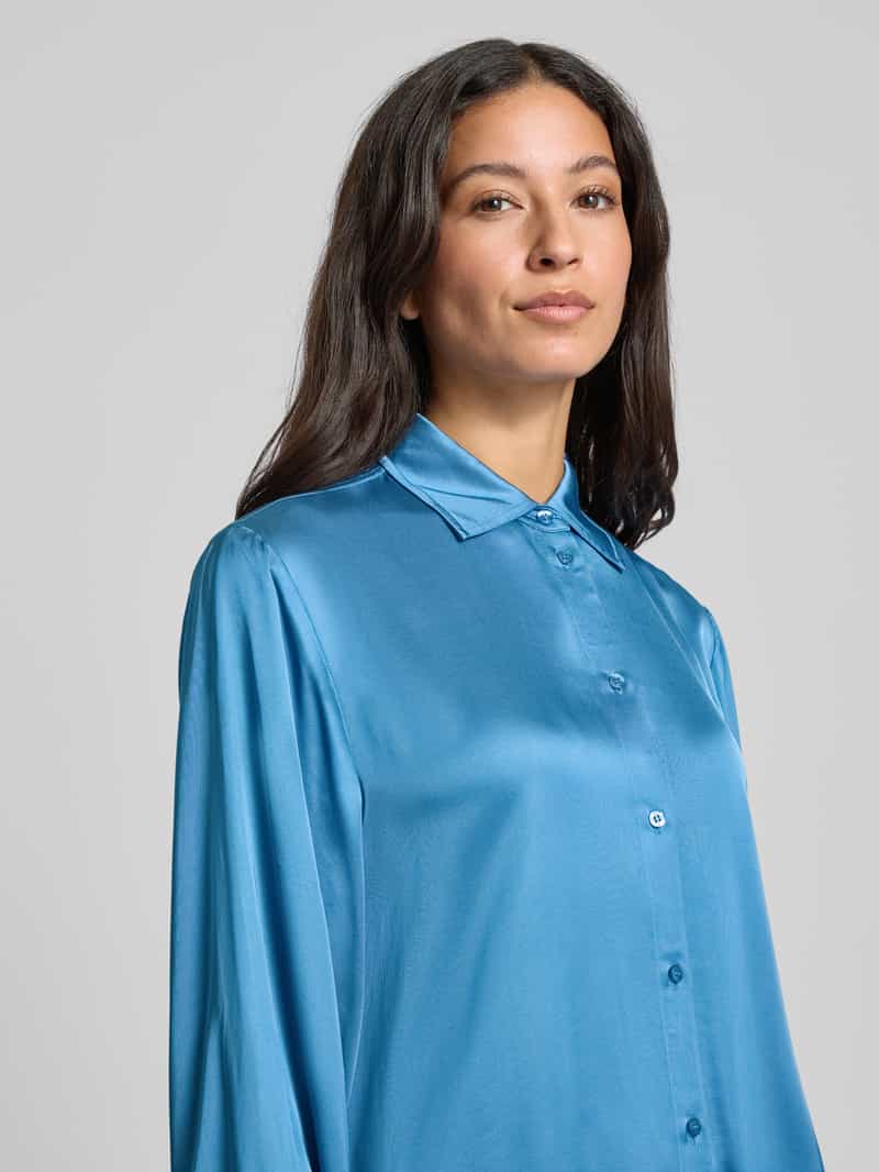 Emily Van den Bergh Regular fit blouse van viscose met knoopsluiting