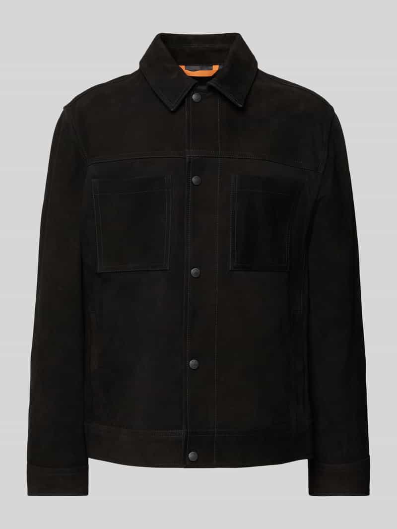 Boss Orange Jack in leerlook model 'Jomare'