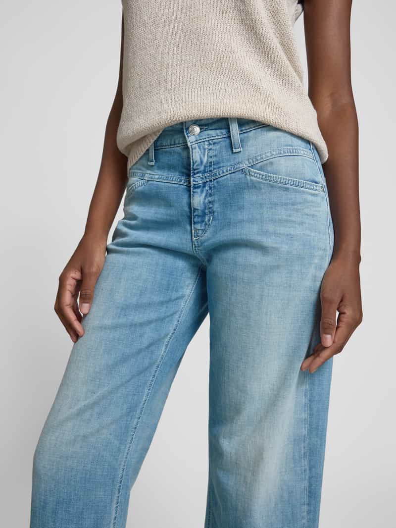 CAMBIO Straight leg jeans met verkort model 'ELIN'
