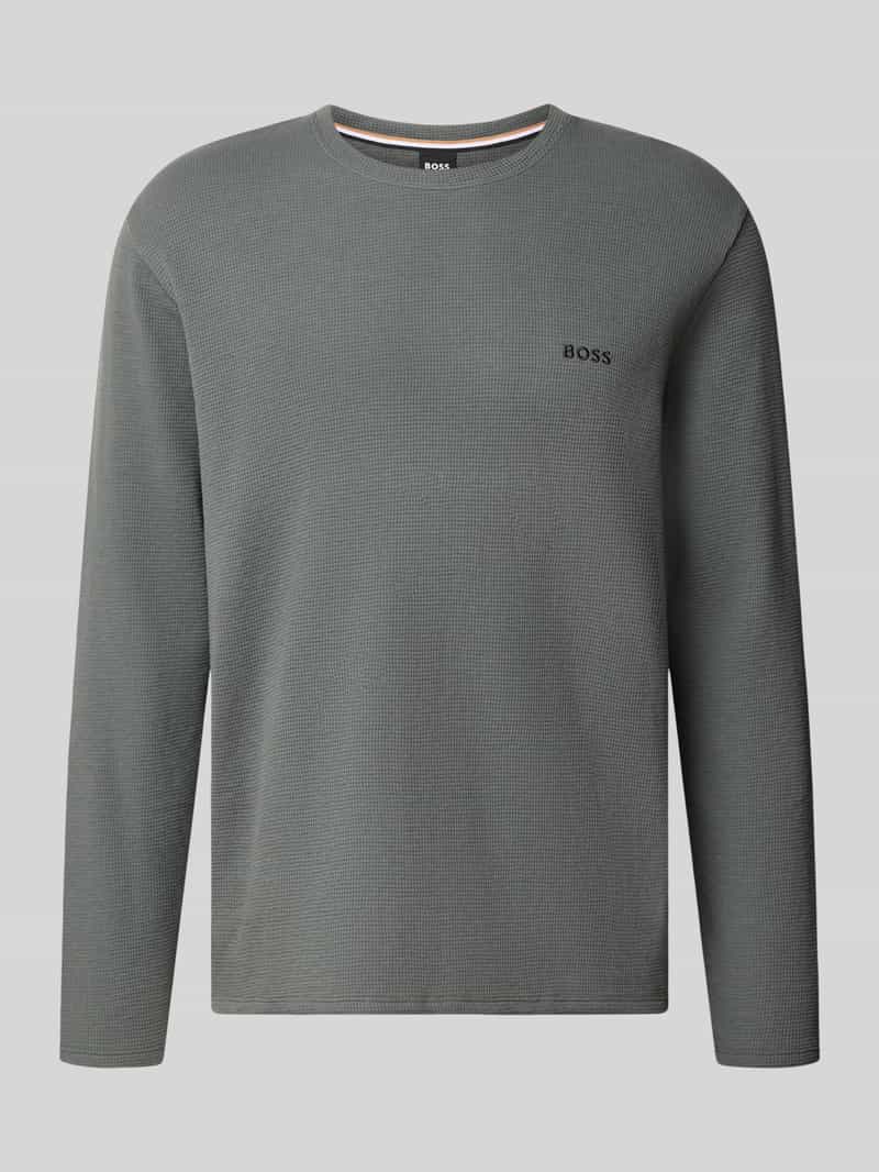 Boss Shirt met lange mouwen met logo-opschrift
