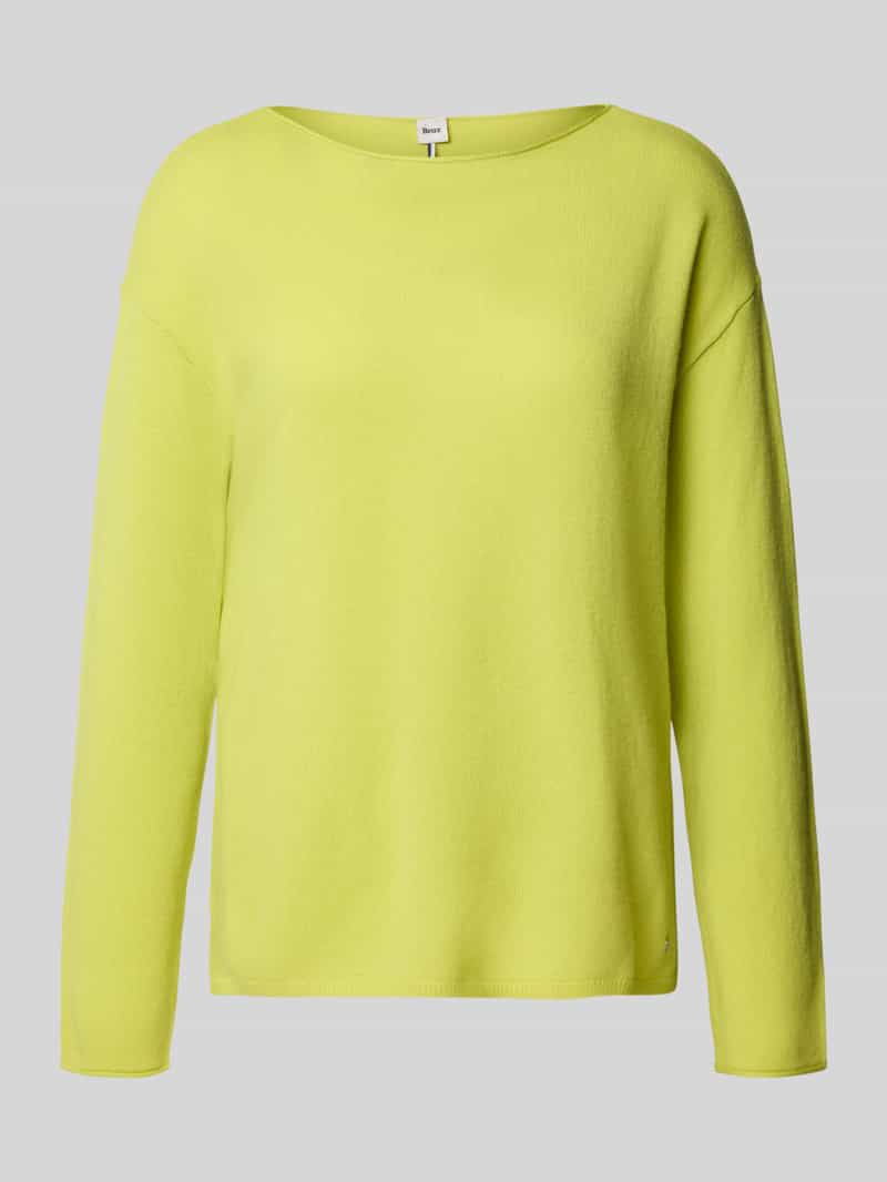 BRAX Wollen pullover met boothals model 'STYLE.LIZ'
