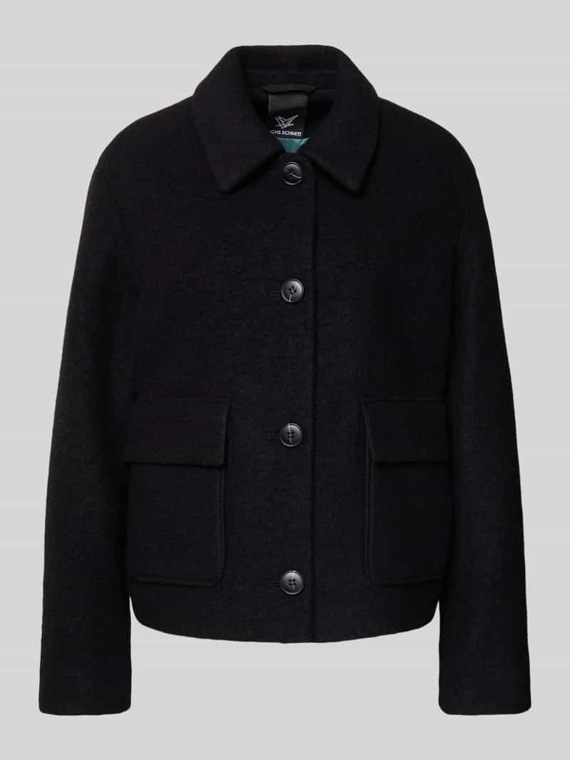 Fuchs Schmitt Wollen jack met platte kraag