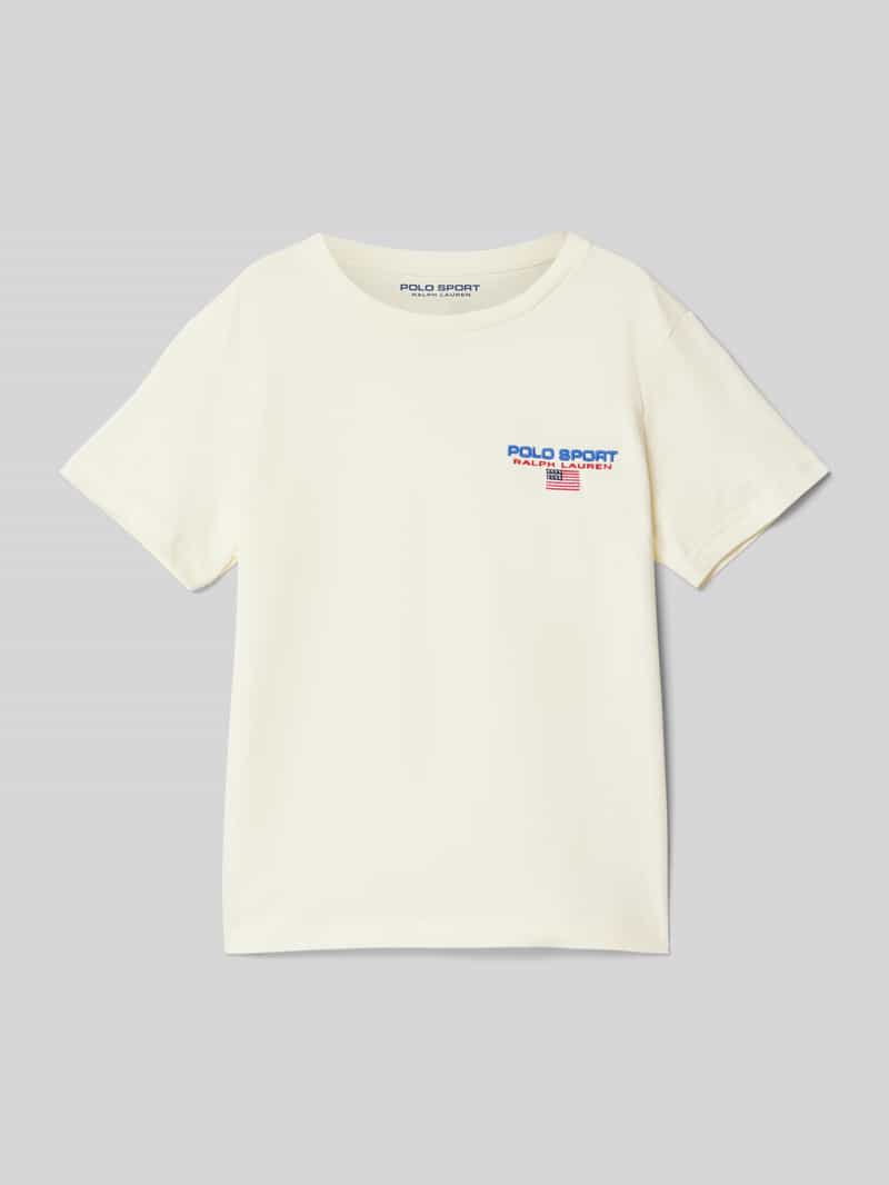 Polo Sport T-shirt met labelstitching
