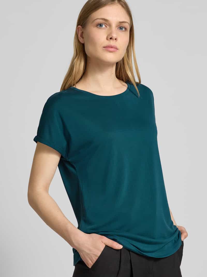 Christian Berg Woman T-shirt met geribde ronde hals
