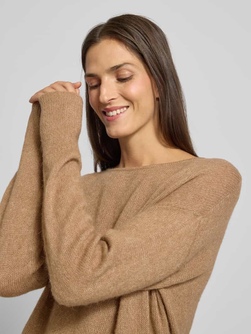 BRAX Gebreide pullover met ribboorden model 'LISA'