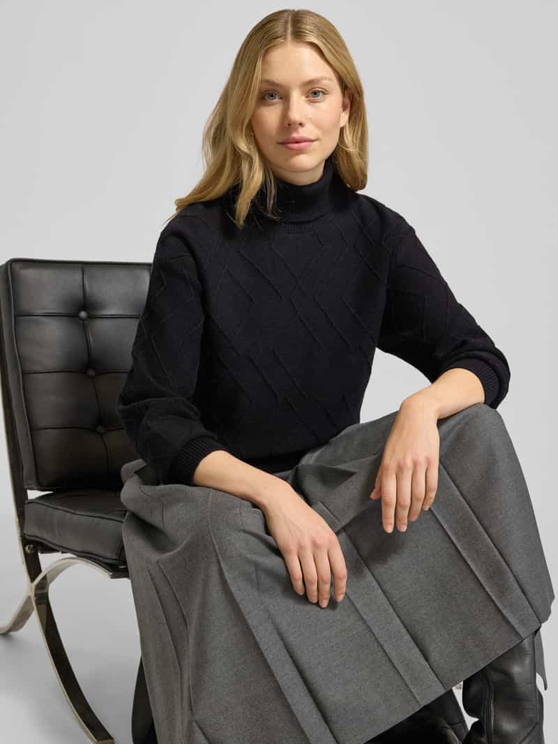 FREE QUENT Gebreide pullover met ribboorden model 'Saturn'