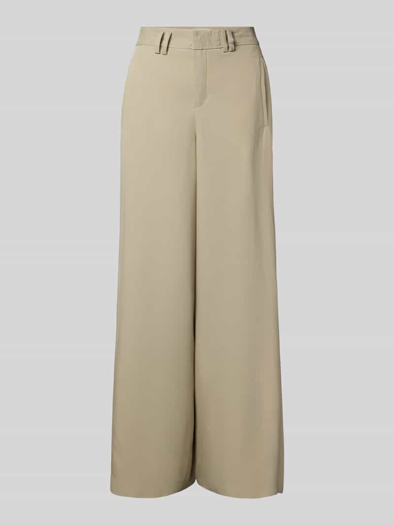 drykorn Broek met wijde pijpen en steekzakken model 'BROAD'