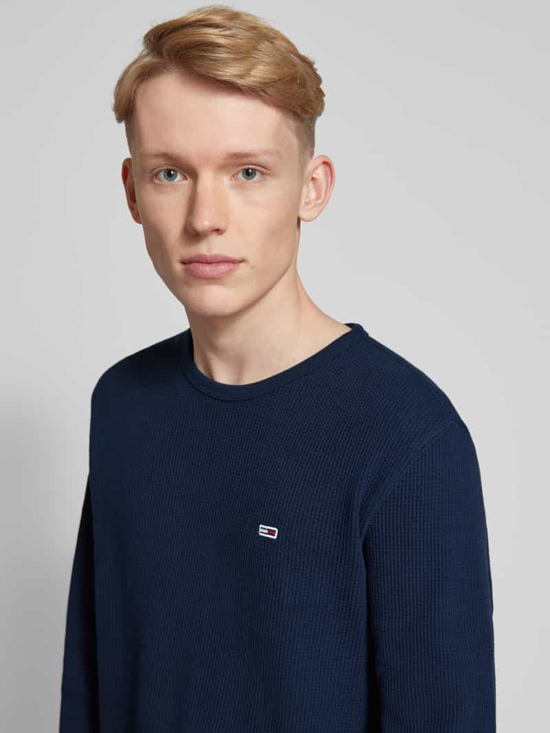 Tommy Jeans Slim fit shirt met lange mouwen en labelstitching